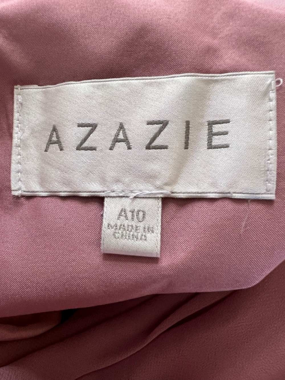 NWT - Azazie Lydia One Shoulder Dress in Vintage Mauve Sz A10 - Picture 11 of 15